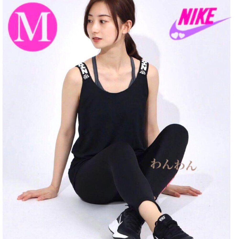 Nike World Tank Top Icon Clash Black Training Tank Top Racerback SZ S